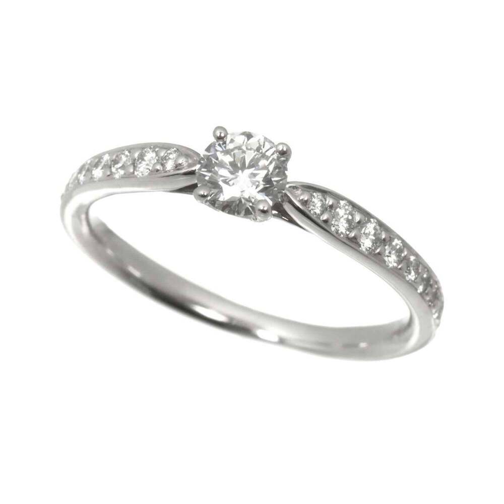 TIFFANY Silver Diamond Ring - Picture 5 of 8